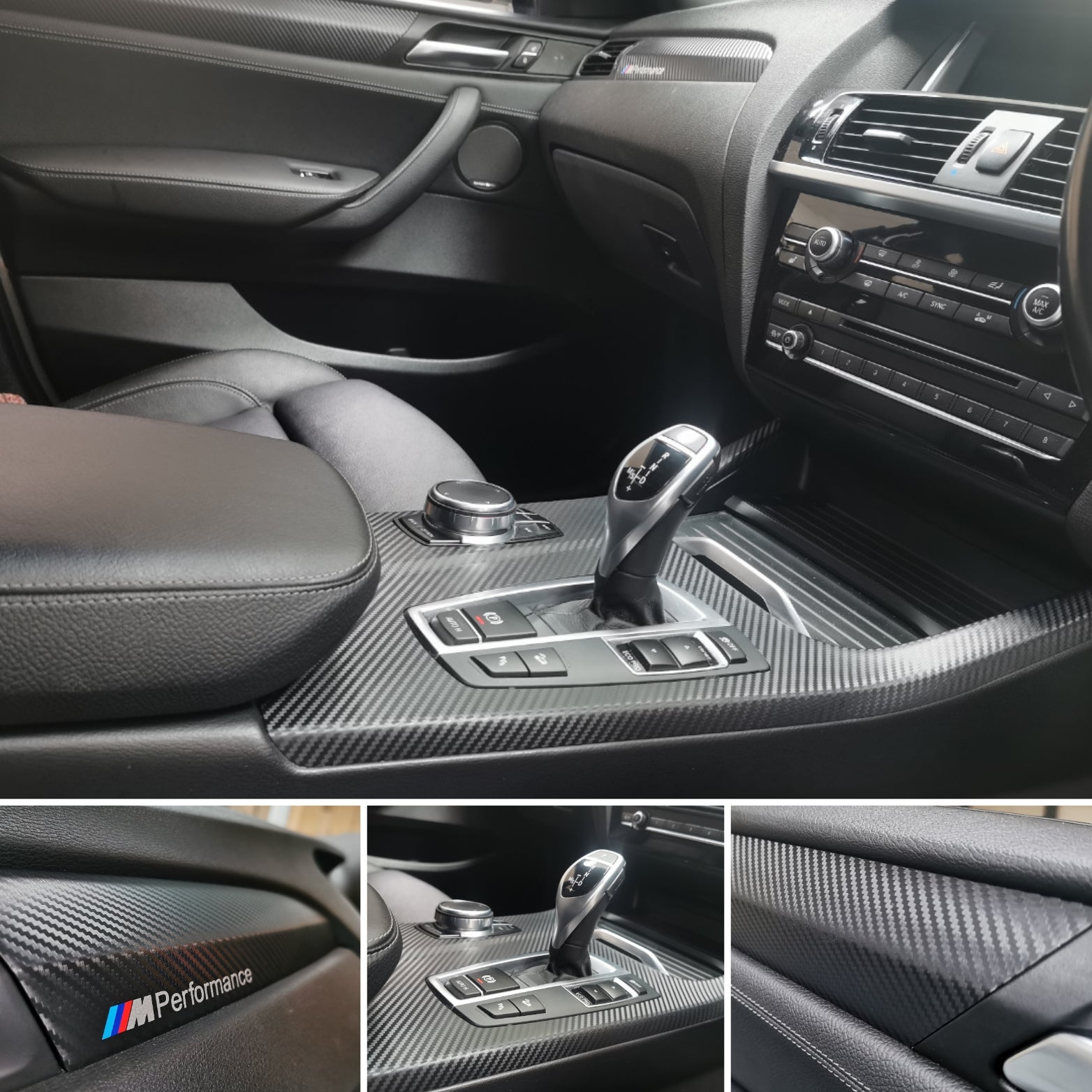 BMW X3 F25 / X4 F26 INTERIOR TRIM SET WRAPPING SERVICE - 3D CARBON